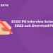 ECGC PO Interview Schedule 2022 out Download PDF