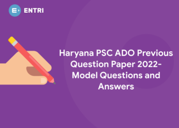 Haryana PSC ADO Previous Question Paper 2022- Model Questions and Answers