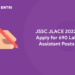JSSC JLACE 2022 Apply for 660 Lab Assistant Posts