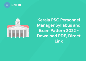 Kerala PSC Personnel Manager Syllabus and Exam Pattern 2022 - Download PDF, Direct Link