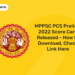 MPPSC PCS Prelims 2022 Score Card Released – How to Download, Check Link Here