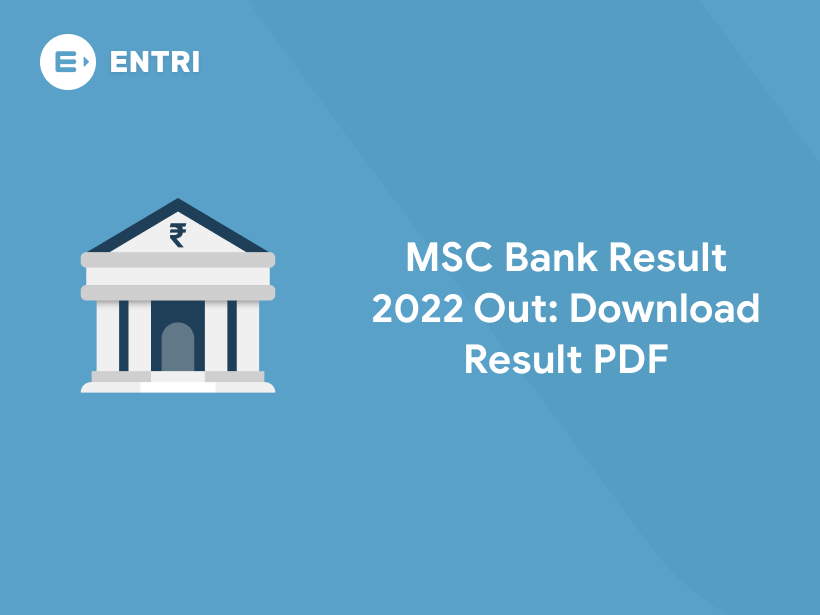 MSC Bank Result 2022 Out Download Result PDF Entri Blog