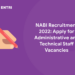 NABI Recruitment 2022 Apply For Administrative and Technical Staff Vacancies