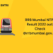 RRB Mumbai NTPC Result 2022 out: Check @rrbmumbai.gov.in.
