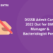 DSSSB Admit Card 2022 Out for DM, Manager & Bacteriologist Posts