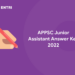 APPSC Junior Assistant Answer Key 2022