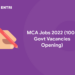 MCA Jobs 2022 (100+ Govt Vacancies Opening)