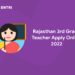 Rajasthan 3rd Grade Teacher Apply Online 2022