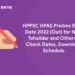 HPPSC HPAS Prelims Exam Date 2022 (Out) for Naib Tehsildar and Others - Check Dates, Download Schedule