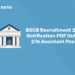 BSCB Recruitment 2022 Notification PDF Out for 276 Assistant Posts