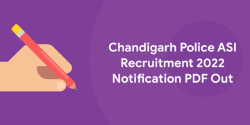 Chandigarh Police Asi Recruitment Notification Pdf Out Entri Blog