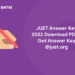JUET Answer Key 2022 Download PDF - Get Answer Key @juet.org