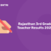 Rajasthan 3rd Grade Teacher Results 2022