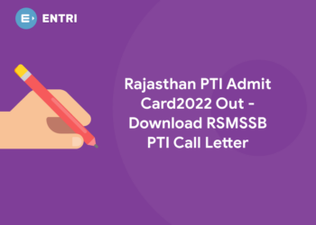 Rajasthan PTI Admit Card2022 Out - Download RSMSSB PTI Call Letter