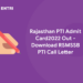 Rajasthan PTI Admit Card2022 Out - Download RSMSSB PTI Call Letter