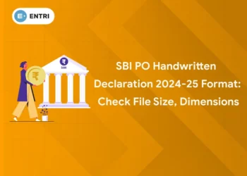 SBI PO Handwritten Declaration