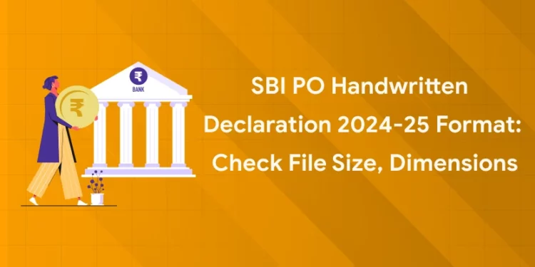 SBI PO Handwritten Declaration