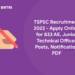 TSPSC Recruitment 2022 – Apply Online for 833 AE, Junior Technical Officer Posts, Notification PDF