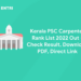 Kerala PSC Carpenter Rank List 2022 Out – Check Result, Download PDF, Direct Link