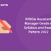 PFRDA Assistant Manager Grade A Syllabus and Exam Pattern 2022