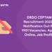 new DRDO CEPTAM Recruitment 2022 - Notification Out for 1901 Vacancies, Apply Online, Job Profile (1)