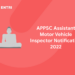 APPSC Assistant Motor Vehicle Inspector Notification 2022
