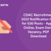CDAC Recruitment 2022 Notification Out for 530 Posts - Apply Online, Exam Date, Vacancy, PDF Download (1)