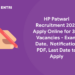 HP Patwari Recruitment 2022 Apply Online for 329 Vacancies - Exam Date, Notification PDF, Last Date to Apply