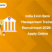 India Exim Bank Management Trainee Recruitment 2026 – Apply Online