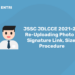 JSSC JDLCCE 2021-22, Re-Uploading Photo & Signature Link, Size, Procedure