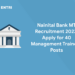 Nainital Bank MT Recruitment 2022 Apply for 40 Management Trainees Posts