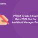 PFRDA Grade A Exam Date 2022 Out for Assistant Manager Post