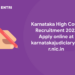 Karnataka High Court Recruitment 2022 Apply online at karnatakajudiciary.kar.nic.in