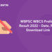 WBPSC WBCS Prelims Result 2022 - Date, PDF Download Link