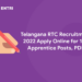 Telangana RTC Recruitment 2022 Apply Online for 150 Apprentice Posts, PDF