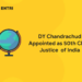 DY Chandrachud Appointed as 50th Chief Justice of India
