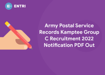Army Postal Service Records Kamptee Group C Recruitment 2022 Notification PDF Out