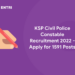 KSP Civil Police Constable Recruitment 2022 - Apply for 1591 Posts