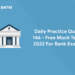 Daily practice quiz 146 bank 2022