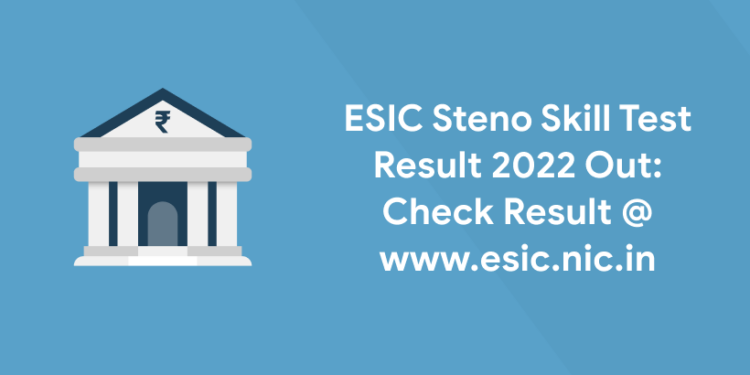 ESIC Steno Skill Test Result