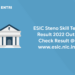 ESIC Steno Skill Test Result