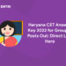 Haryana CET Answer Key 2022