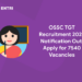 OSSC TGT Recruitment 2022 Notification Out Apply for 7540 Vacancies