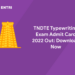 TNDTE Typewriting Exam Admit Card