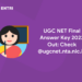 UGC NET Answer key