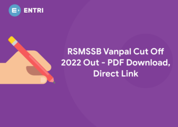 RSMSSB Vanpal Cut Off 2022 Out - PDF Download, Direct Link
