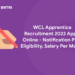 WCL Apprentice Recruitment 2022 Apply Online - Notification PDF, Eligibility, Salary Per Month