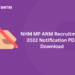 NHM MP ANM Recruitment 2022 Notification PDF Download