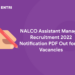 NALCO Assistant Manager Recruitment 2022 Notification PDF Out for 39 Vacancies