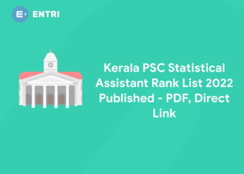 Kerala PSC Statistical Assistant Rank List 2022 Published - PDF, Direct Link